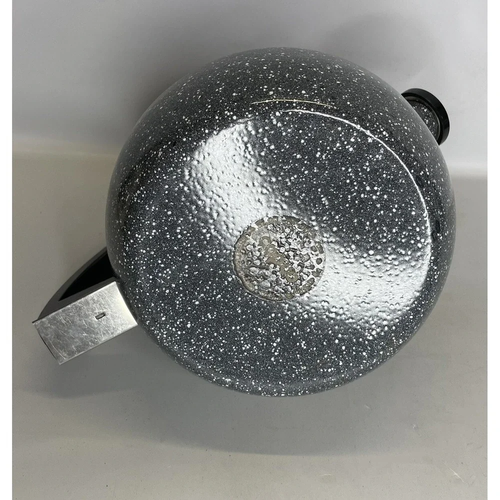 Copco Sam Lebowitz Speckled Enamelware Whistling Tea Kettle Modern Atomic‎